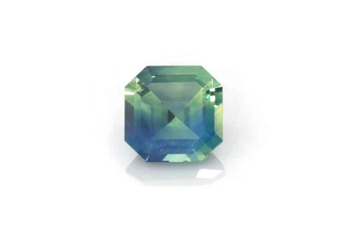 Asscher Cut Bi-Colour Sapphire Gemstone 0.651 Carat