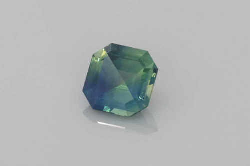 Asscher Cut Bi-Colour Sapphire Gemstone 0.651 Carat