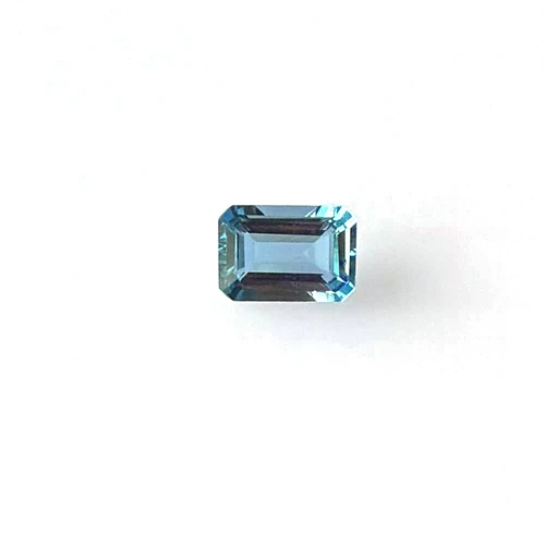 Octagon Aquamarine Gemstone 0.67 Carat Vivid Intense