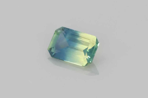 Octagon Bi-Colour Sapphire Gemstone 0.58 Carat