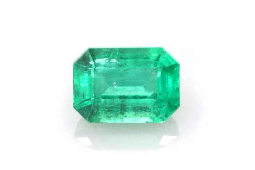 Octagon Emerald Gemstone 1.04 Carat Medium Intense