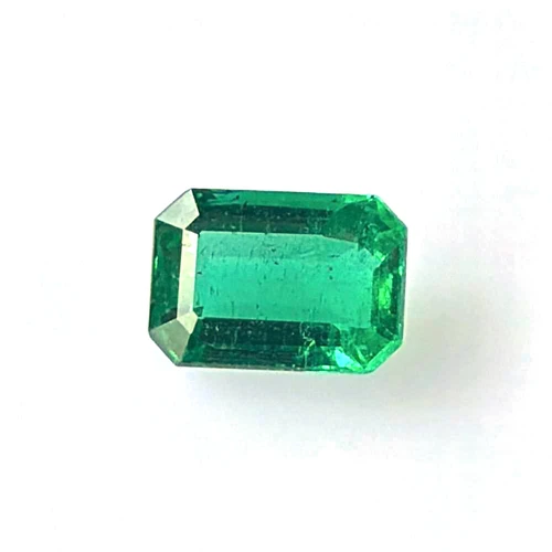Octagon Emerald Gemstone 8.94 Carat Medium Intense