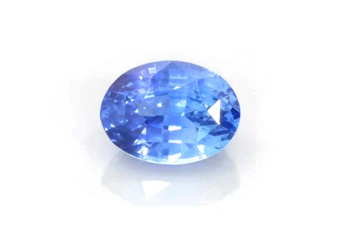Oval Blue Sapphire Gemstone 2.08 Carat Medium Light