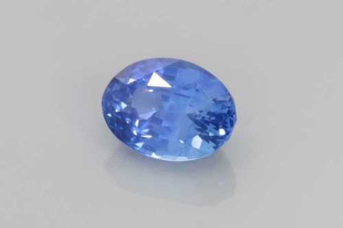 Oval Blue Sapphire Gemstone 2.08 Carat Medium Light
