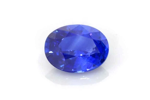 Oval Blue Sapphire Gemstone 1.7 Carat Vivid Intense