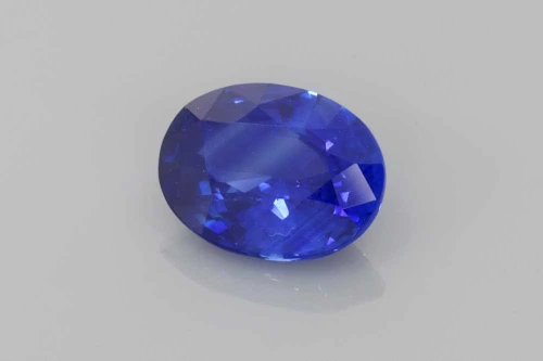 Oval Blue Sapphire Gemstone 1.7 Carat Vivid Intense