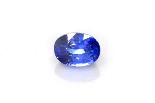 Oval Blue Sapphire Gemstone 1.58 Carat Vivid Intense