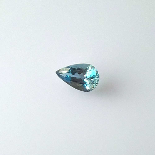 Pear Shape Aquamarine Gemstone 0.71 Carat Vivid Intense