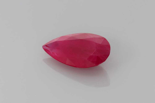 Pear Shape Ruby Gemstone 1.33 Carat Vivid Intense