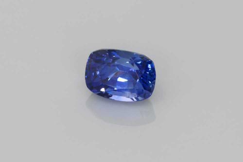 Rectangular Cushion Blue Sapphire Gemstone 1.63 Carat Vivid Intense
