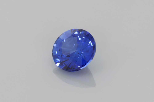 Round Blue Sapphire Gemstone 0.97 Carat Vivid Rich