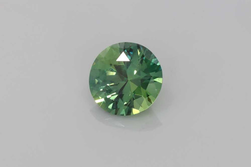 Round Teal Sapphire Gemstone 2.01 Carat Vivid Intense