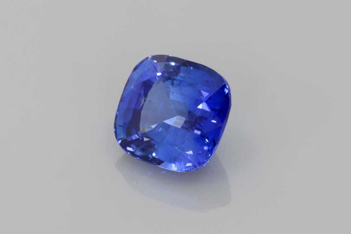 Square Cushion Blue Sapphire Gemstone 1.53 Carat Vivid Rich