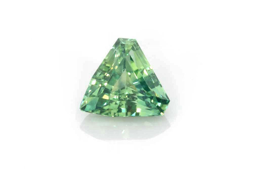 Trillion Teal Sapphire Gemstone 2.01 Carat Medium Intense