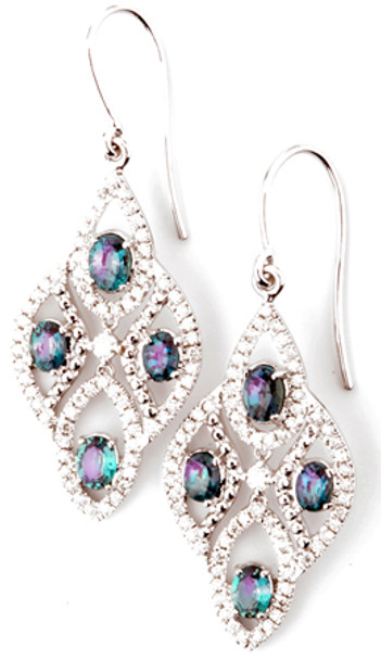 Shop Real Natural Alexandrite Chandelier Earrings With Diamond Accents on  Dangle Earrings 201 Carats 42 x