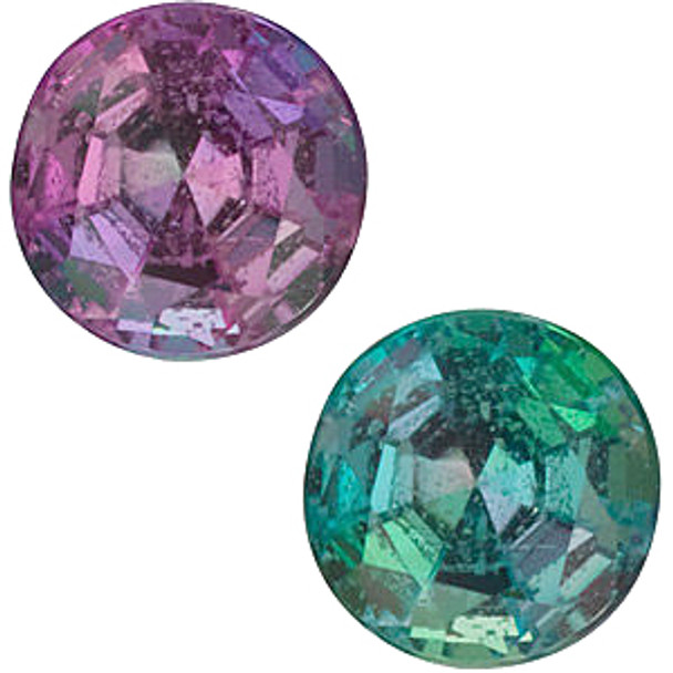 Genuine Round Alexandrite in Grade A