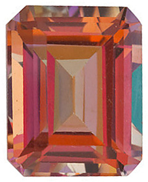 Mystic Sunrise Topaz Emerald Cut in Grade AAA