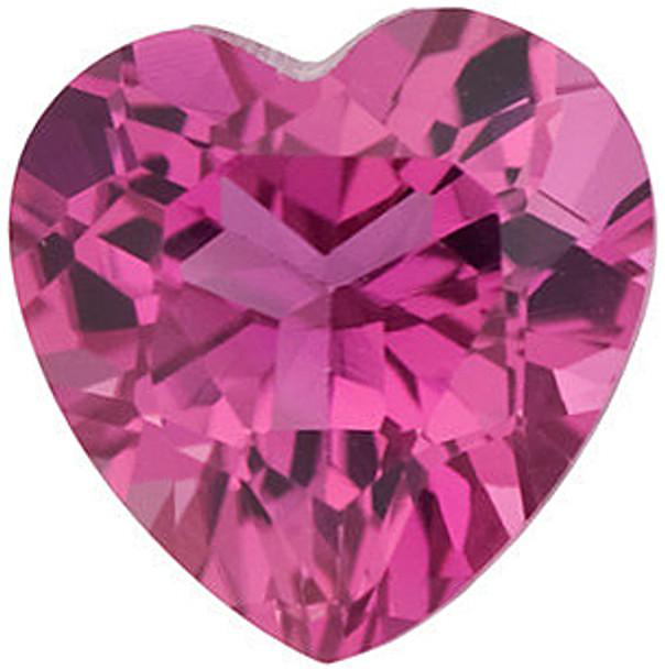 Heart Shape Pink Tourmalines - Calibrated Heart Shape Gemstones