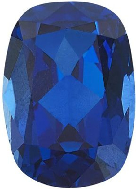 Cushion Lab Blue Sapphire - Lab Cushion Blue Sapphires