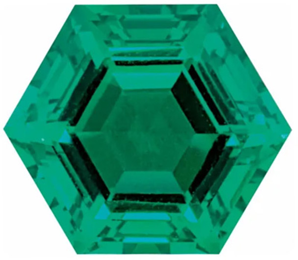 Hexagon cut store gemstone