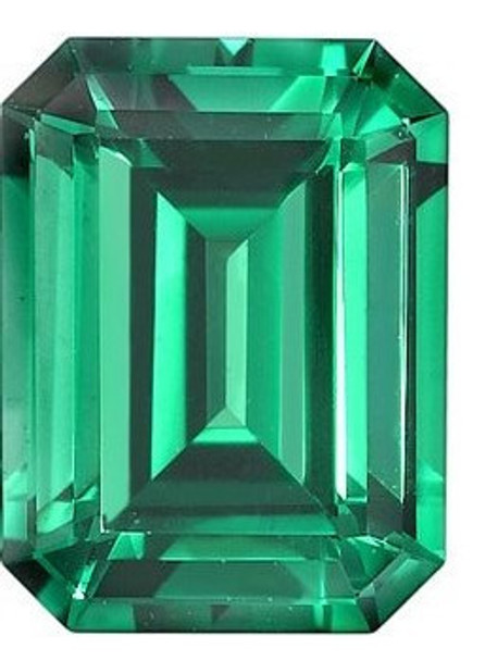 Pretty Man-Made Green Emerald Heart Gems - Bargain Priced Heart Cut Emerald  Lab Created Gemstones