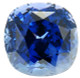 Gemmy Fine Colored Cushion Cut Blue Sapphire Gemstone 7.01 carats at AfricaGems