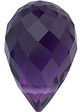 Amethyst Briolette Cut Grade AA