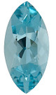 Marquise Cut Genuine Aquamarine in Grade AAA