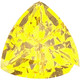 Chatham Yellow Sapphire Trillion Cut in Grade GEM