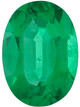 Oval Cut Genuine Emerald in Grade AA