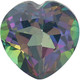 Mystic Green Topaz Heart Cut in Grade AAA