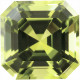 Peridot Asscher Cut in Grade AAA