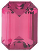 Pink Tourmaline Emerald Cut in Grade AAA