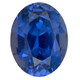 Total Lux No Heat Blue Sapphire Gem in Oval Cut, 2.56 carats, 8.40 x 6.54 mm, Blue Color - AGTA Cert