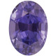 Lux Color Change Sapphire Gem in Oval Cut, 3.17 carats, 9.42 x 6.99 mm, Purple-Blue Color Change Color - AGL Cert No Heat