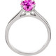 4-Prong Round Solitaire  1.00 Carat 6mm Pink Sapphire Engagement Ring