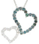 .58Carat 1.5mm Alexandrite and Diamond Pendant in 18 Karat White Gold Valentines Gift  FREE Chain
