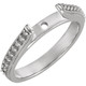 Classy Cathedral Style Diamond Accented Shank for Peg Jewelry Finding With Span Options 4mm  6.95mm