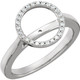 Gorgeous Halo Style Diamond Accented Ring Shank in 14kt Gold With Span 5.20mm to 9mm