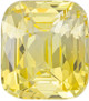 GIA Certified Unheated Yellow Sapphire - Pure Yellow - 6 carats - Cushion Cut - 10.2 x 9.03 x 6.34mm