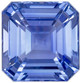 Beautiful Unheated GIA Certified Sapphire Loose Gem, 6.93 x 6.72 x 4.32 mm, Light Cornflower Blue, Emerald Cut, 2.04 carats