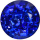 Genuine Blue Sapphire - Round Cut - Medium Blue - 2.65 carats - 7.9mm