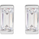 14 Karat White Gold .375 Carat Grown Diamond Earrings