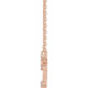 14 Karat Rose Gold .08 Carat Diamond Aries 16 inch Necklace