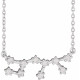 14K White 0.20 Carat Natural Diamond Sagittarius 16 inch Necklace