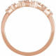 Rose Gold 14 Karat 0.20 Carat Natural Diamond Capricorn Constellation Ring