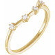 Yellow Gold Ring 14 Karat 0.10 Carat Natural Diamond Aquarius Constellation Ring
