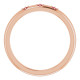 Rose Gold 14 Karat Natural Stackable Ruby Ring