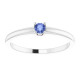 Platinum Natural Tanzanite Ring