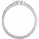 Platinum 0.17 Carat Rose-Cut Natural Diamond & Faceted Natural Diamond Halo Style Ring